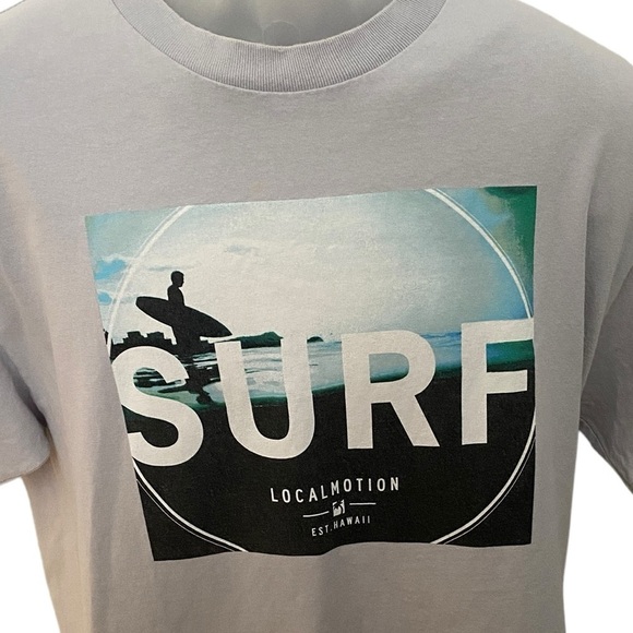 LOCAL MOTION Hawaii Surf Tee Shirt Men L Large - Picture 2 of 5